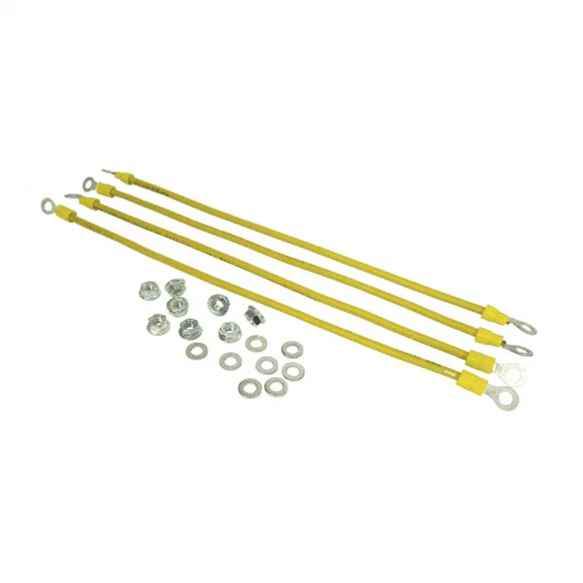 Набор кабелей заземления NTSS для шкафов (гайка, шайба – 8 шт, проводник 30 см – 4 шт)